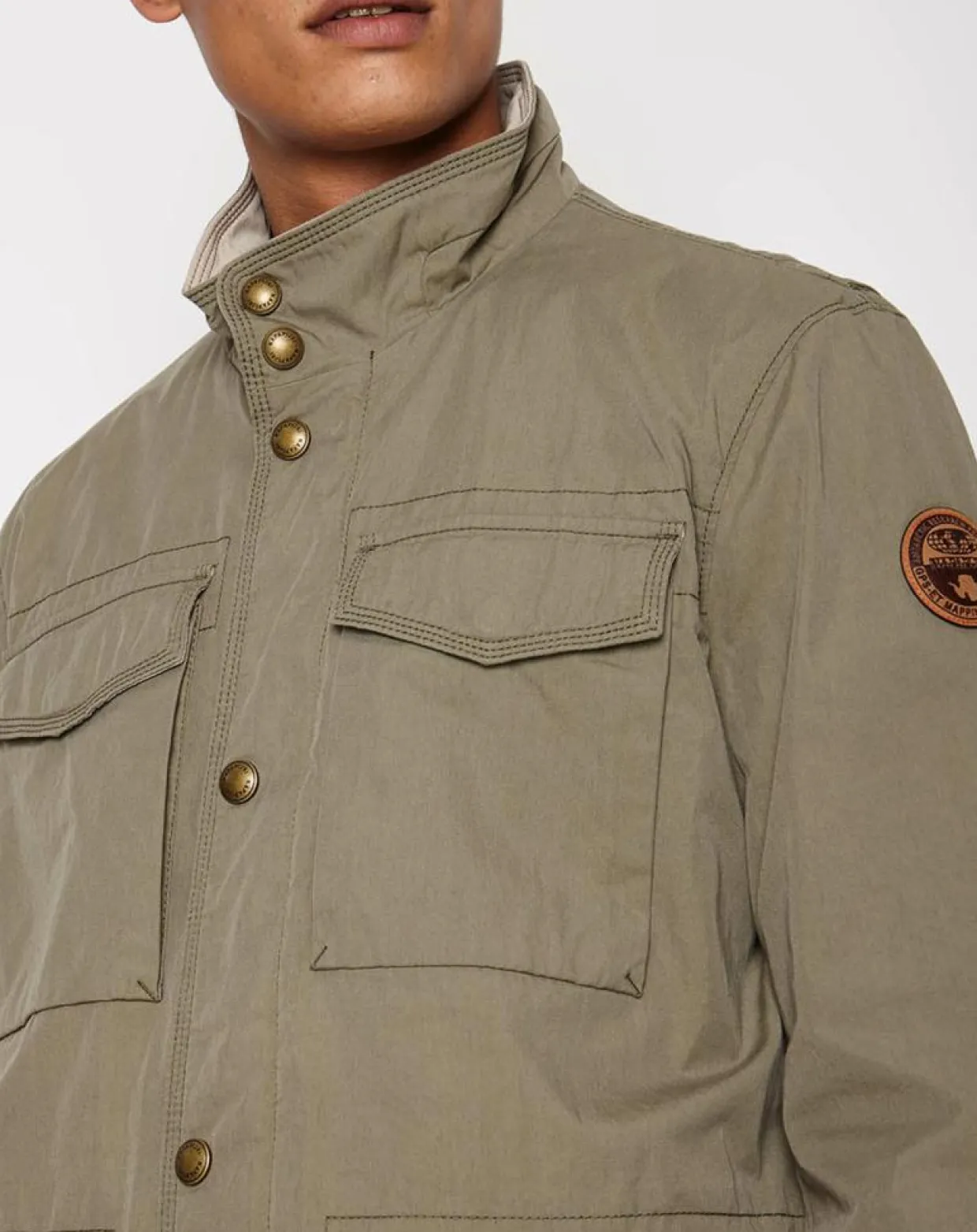 Blouson Acomb kaki-Napapijri Sale