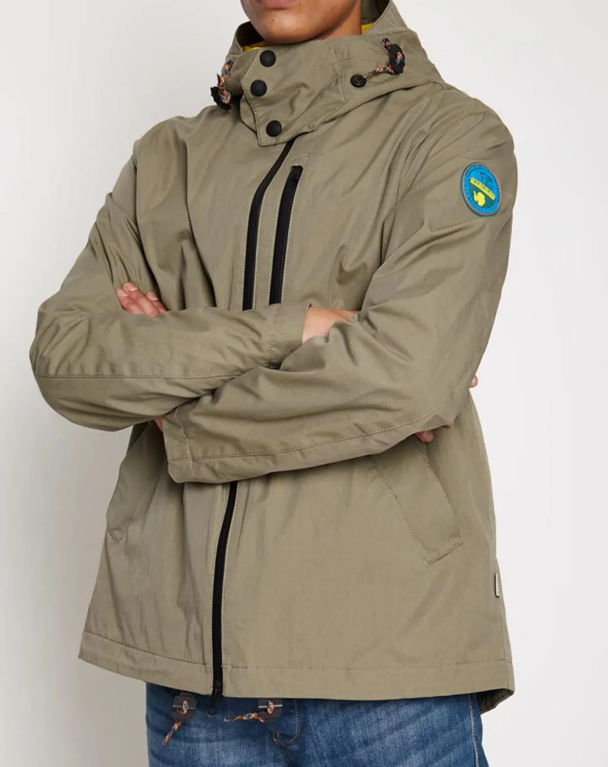 Homme Napapijri Vestes, Blousons^Blouson Alpa kaki
