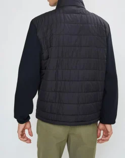 Blouson Aston Martin Racing Jersey bimatière noir-Hackett London
