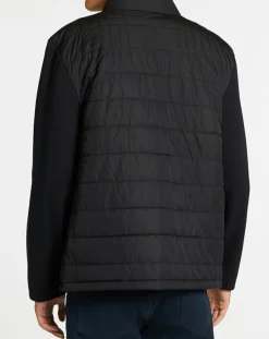 Blouson Aston Martin Racing Jersey bimatière noir-Hackett London