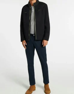 Blouson Aston Martin Racing Jersey bimatière noir-Hackett London