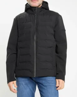 Homme Hackett London Vestes, Blousons^Blouson Bimatière à capuche jersey noir