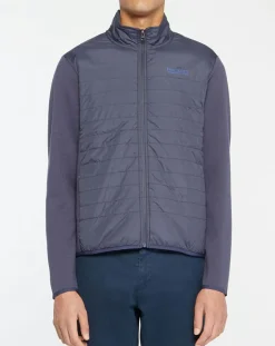 Blouson bi-matière bleu marine-Hackett London Discount