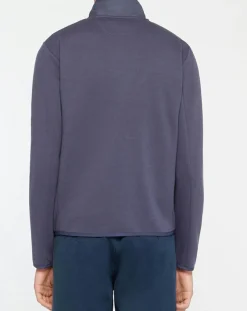 Blouson bi-matière bleu marine-Hackett London Discount