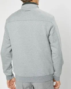 Blouson bi-matière gris clair-Hackett London Online