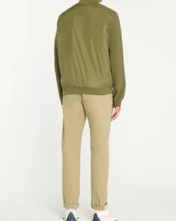Homme Galeries Lafayette Vestes, Blousons^Blouson bi-matière Mamix kaki foncé