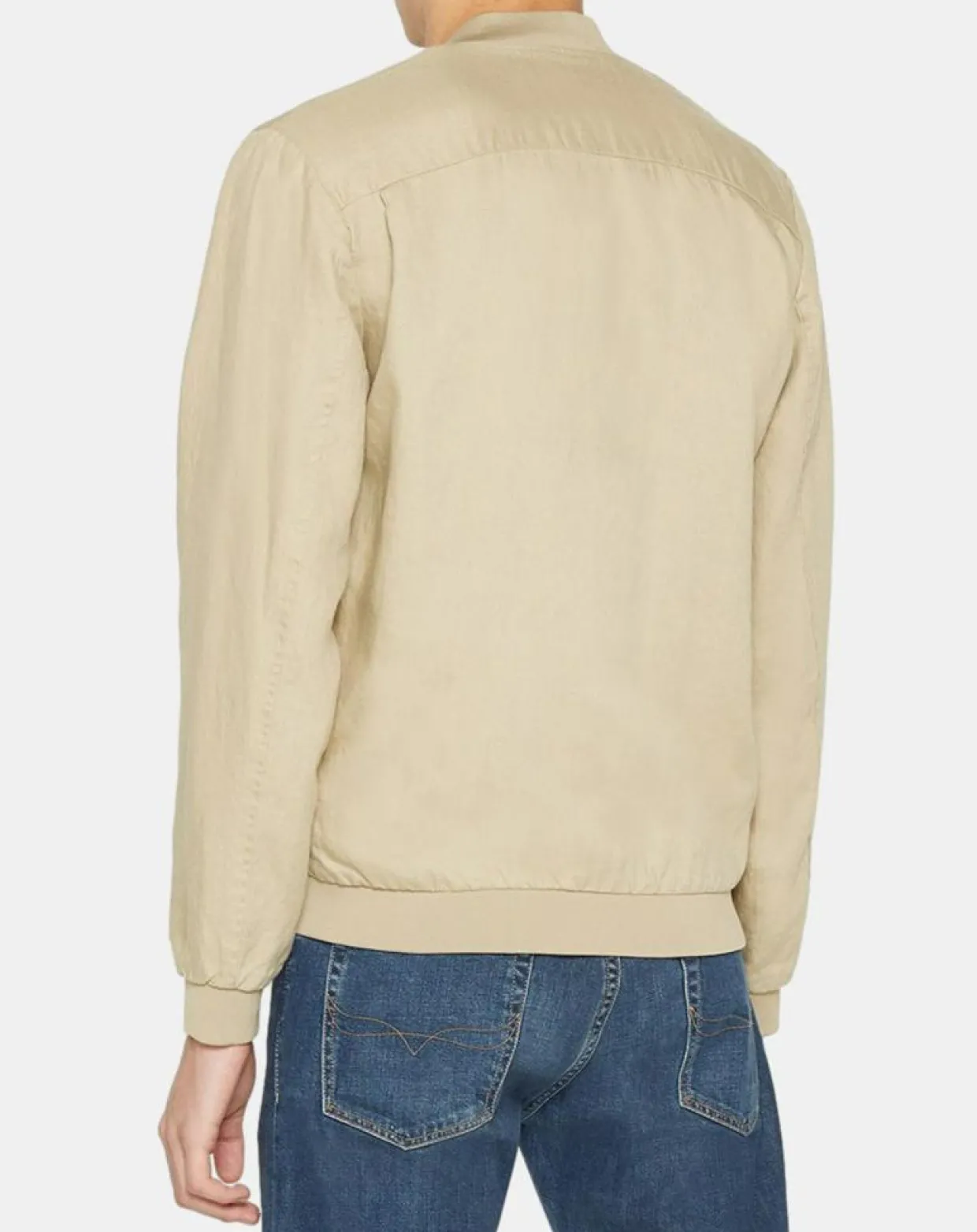 Blouson bombers 100% Lin Poulin beige-Galeries Lafayette Discount