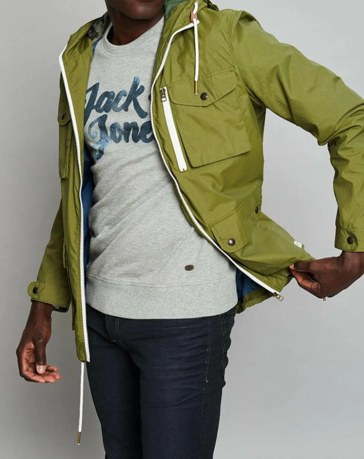 Blouson Bonanza kaki-Jack & Jones Clearance