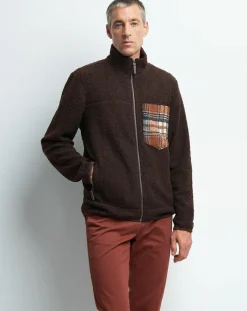 Blouson bouclette polaire Tharry chocolat-Devred Sale