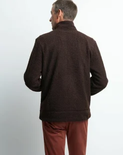 Blouson bouclette polaire Tharry chocolat-Devred Sale