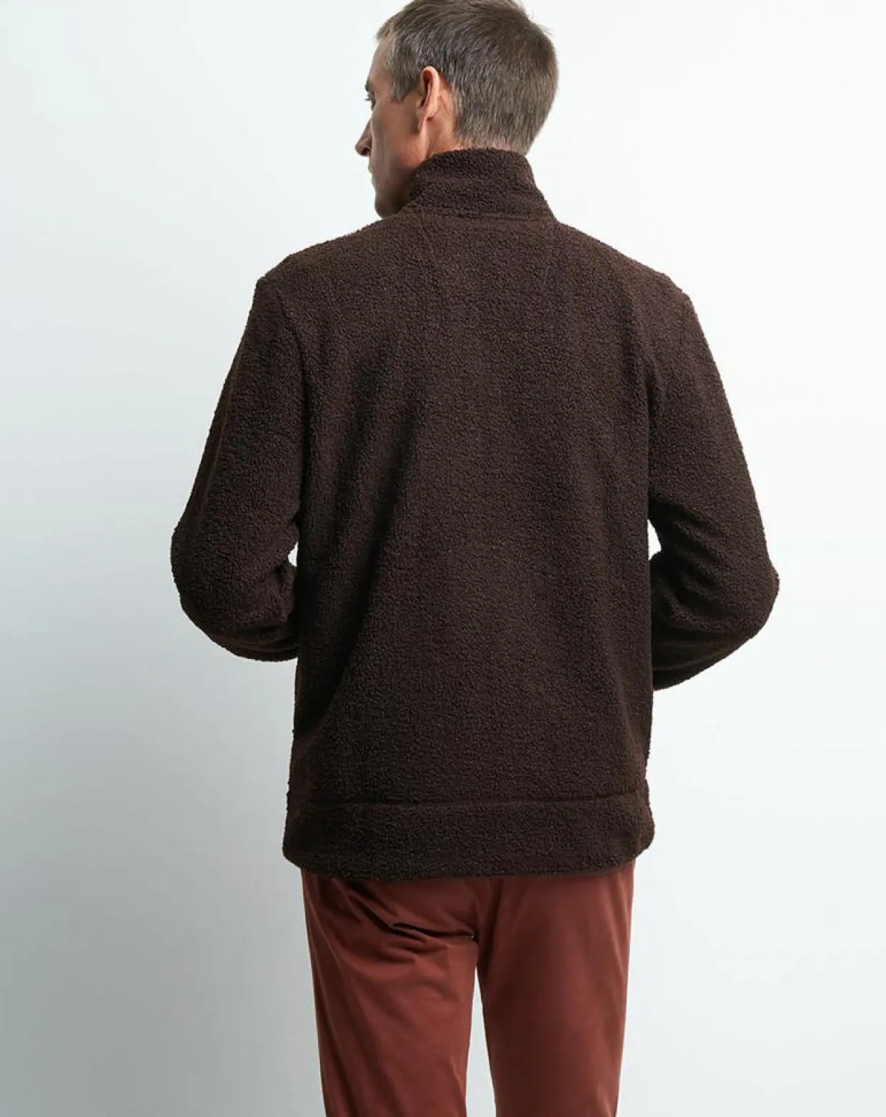 Blouson bouclette polaire Tharry chocolat-Devred Sale