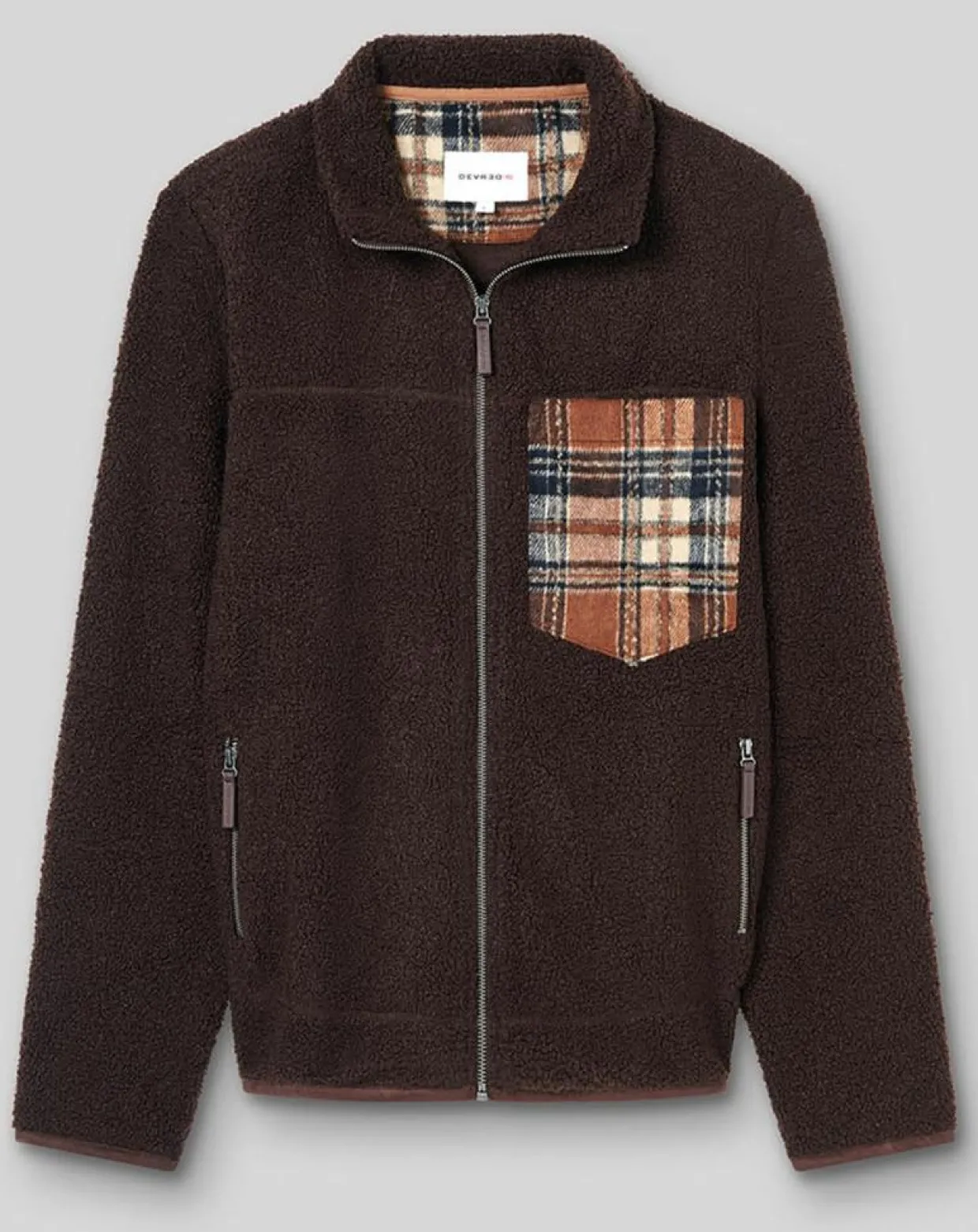 Blouson bouclette polaire Tharry chocolat-Devred Sale