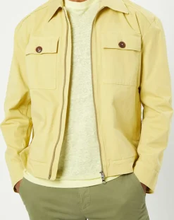 Blouson Coton Organic Double Poche jaune clair-Marc O'Polo Outlet