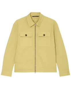 Blouson Coton Organic Double Poche jaune clair-Marc O'Polo Outlet