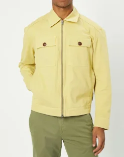 Blouson Coton Organic Double Poche jaune clair-Marc O'Polo Outlet
