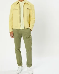 Blouson Coton Organic Double Poche jaune clair-Marc O'Polo Outlet