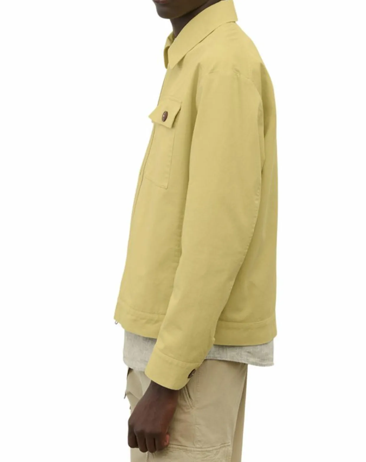 Blouson Coton Organic Double Poche jaune clair-Marc O'Polo Outlet