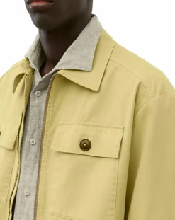 Blouson Coton Organic Double Poche jaune clair-Marc O'Polo Outlet