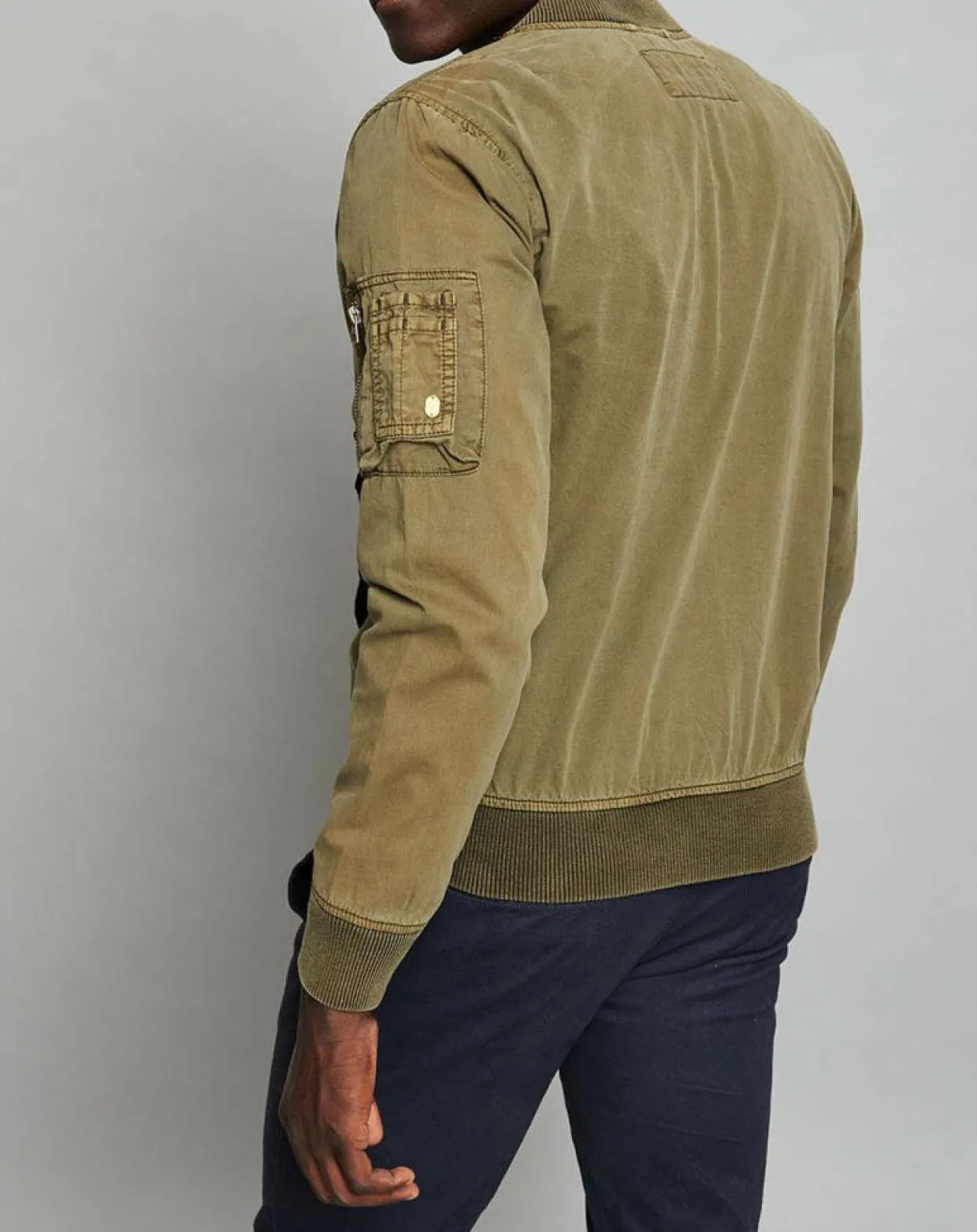 Blouson Cotton Wash kaki-Jack & Jones Sale