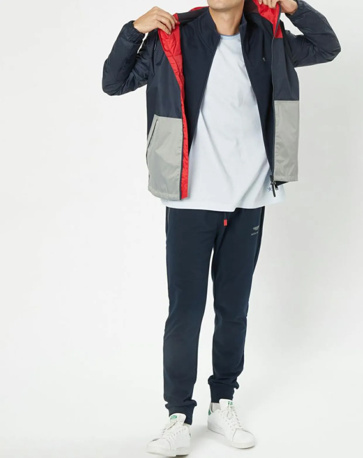 Blouson Coupe-vent à capuche Aston Marting Racing multicolore-Hackett London Best