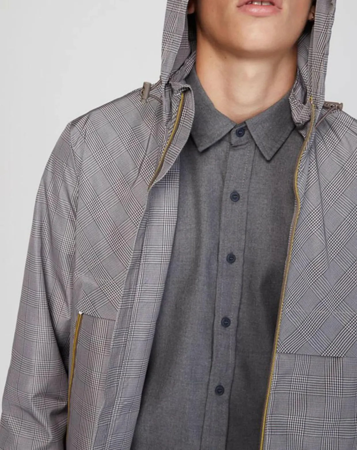 Blouson coupe-vent Decks à carreaux blanc/noir-Galeries Lafayette