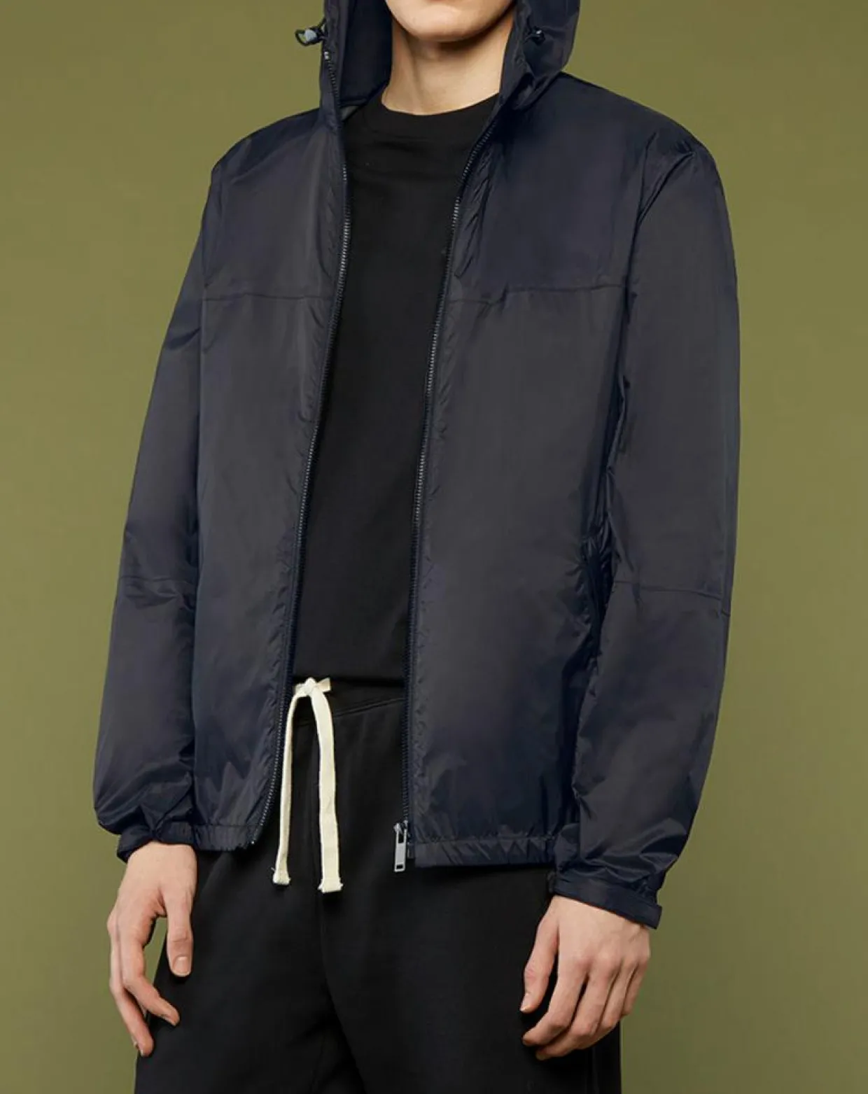 Blouson coupe-vent en Matière recyclée Maway noir-Galeries Lafayette Discount