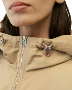 Blouson court à capuche poches zip beige-Marc O'Polo Online