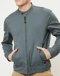 Homme Marc O'Polo Vestes, Blousons^Blouson en coton & lin kaki