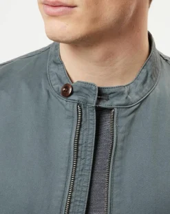 Homme Marc O'Polo Vestes, Blousons^Blouson en coton & lin kaki