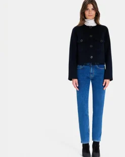 Blouson en Double face Laine mélangée Volia nocturne-Zapa New