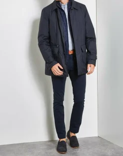 Homme Hackett London Manteaux^Blouson en flanelle Mayfair bleu marine