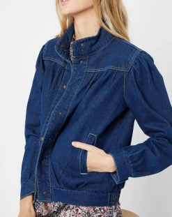 Blouson en jean bleu-Molly Bracken Best
