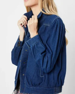 Blouson en jean bleu-Molly Bracken Best