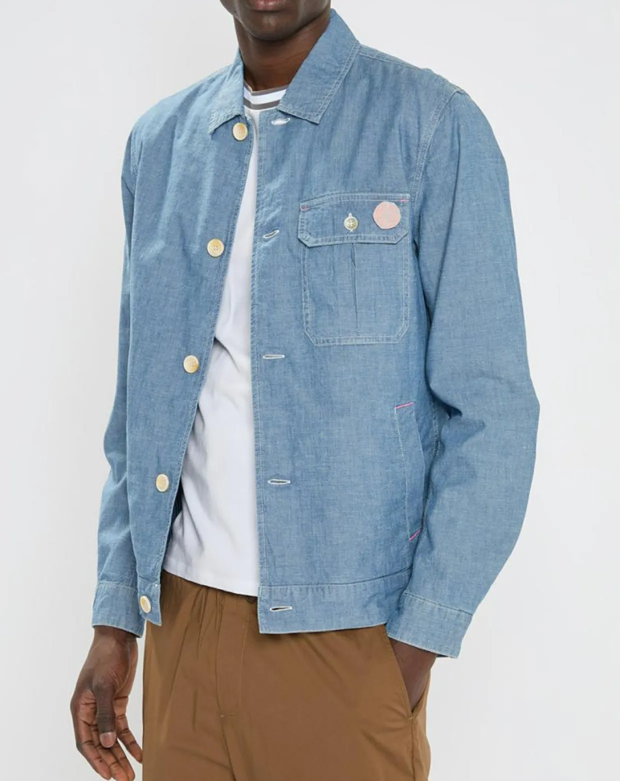 Blouson en Jean Chambray bleu-Scotch & Soda Best