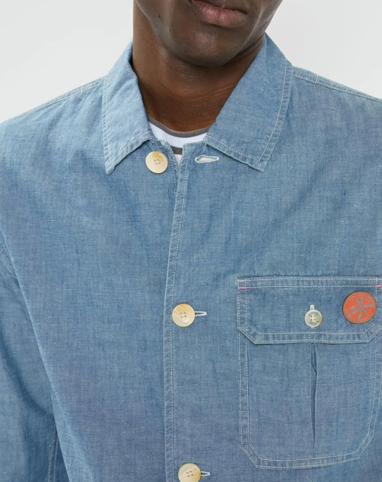 Blouson en Jean Chambray bleu-Scotch & Soda Best