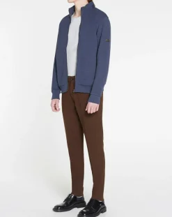 Homme Hackett London Vestes, Blousons^Blouson en jersey bleu moyen
