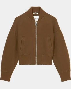 Blouson en Laine mélangée Cropped marron-Marc O'Polo Sale