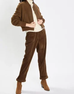 Blouson en Laine mélangée Cropped marron-Marc O'Polo Sale