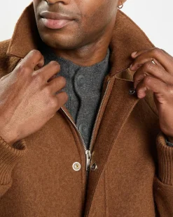 Homme Marc O'Polo Vestes, Blousons^Blouson en Laine mélangée Thermor marron