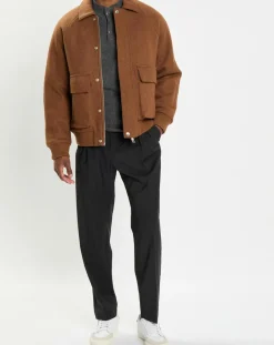 Homme Marc O'Polo Vestes, Blousons^Blouson en Laine mélangée Thermor marron
