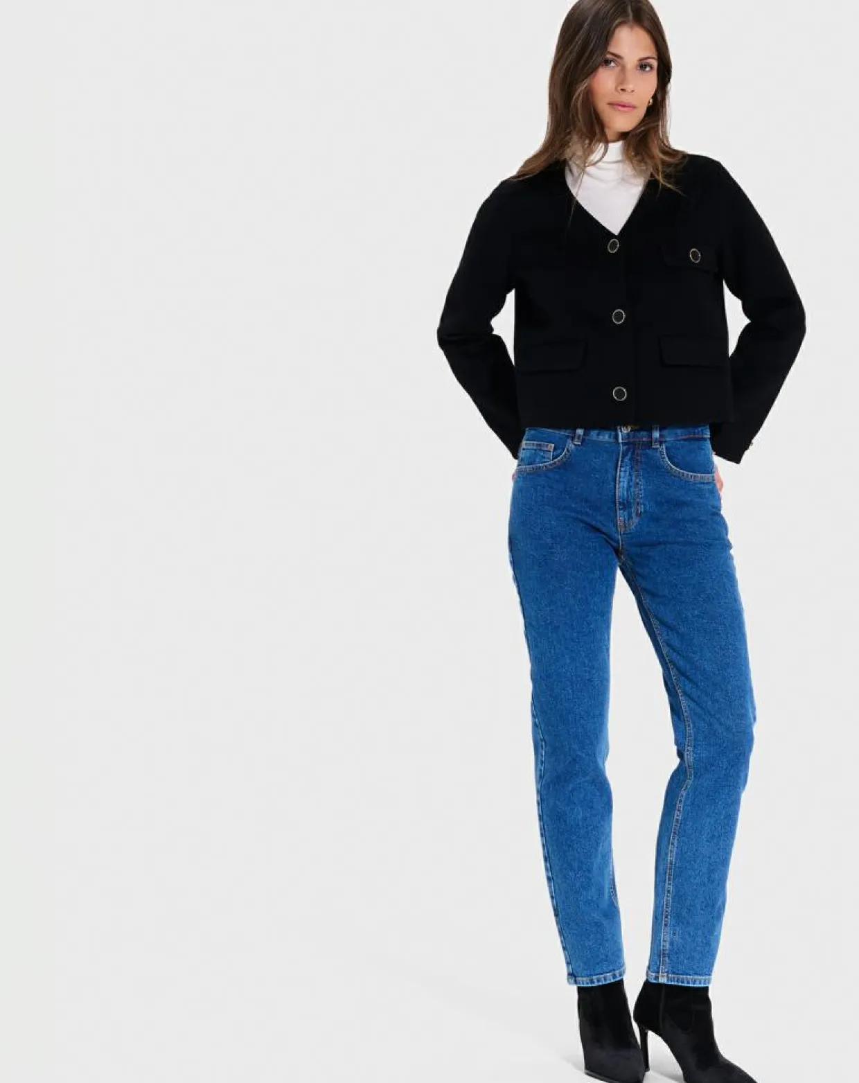 Femme Zapa Vestes, Blousons^Blouson en Laine mélangée Vio noir
