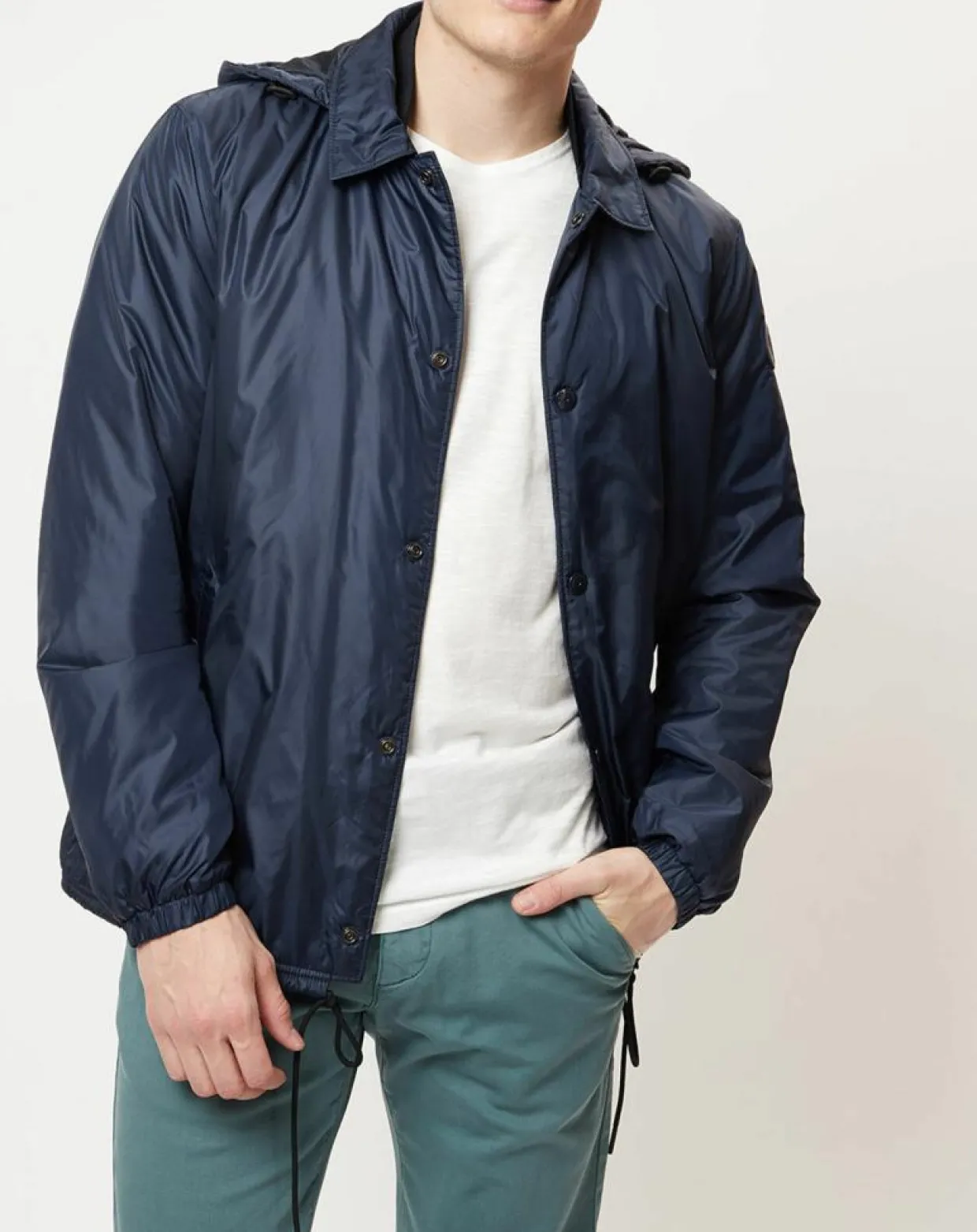Blouson en micro ripstop bleu marine-Marc O'Polo