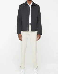 Blouson en toile uni bleu foncé-Hackett London Outlet