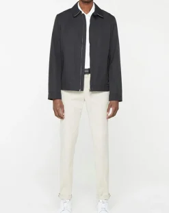 Blouson en toile uni bleu foncé-Hackett London Outlet