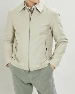 Homme Hackett London Vestes, Blousons^Blouson en toile unie beige