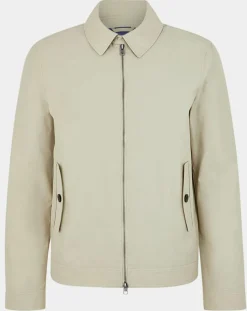 Homme Hackett London Vestes, Blousons^Blouson en toile unie beige
