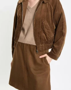 Blouson en Velours côtelé marron-Marc O'Polo Online