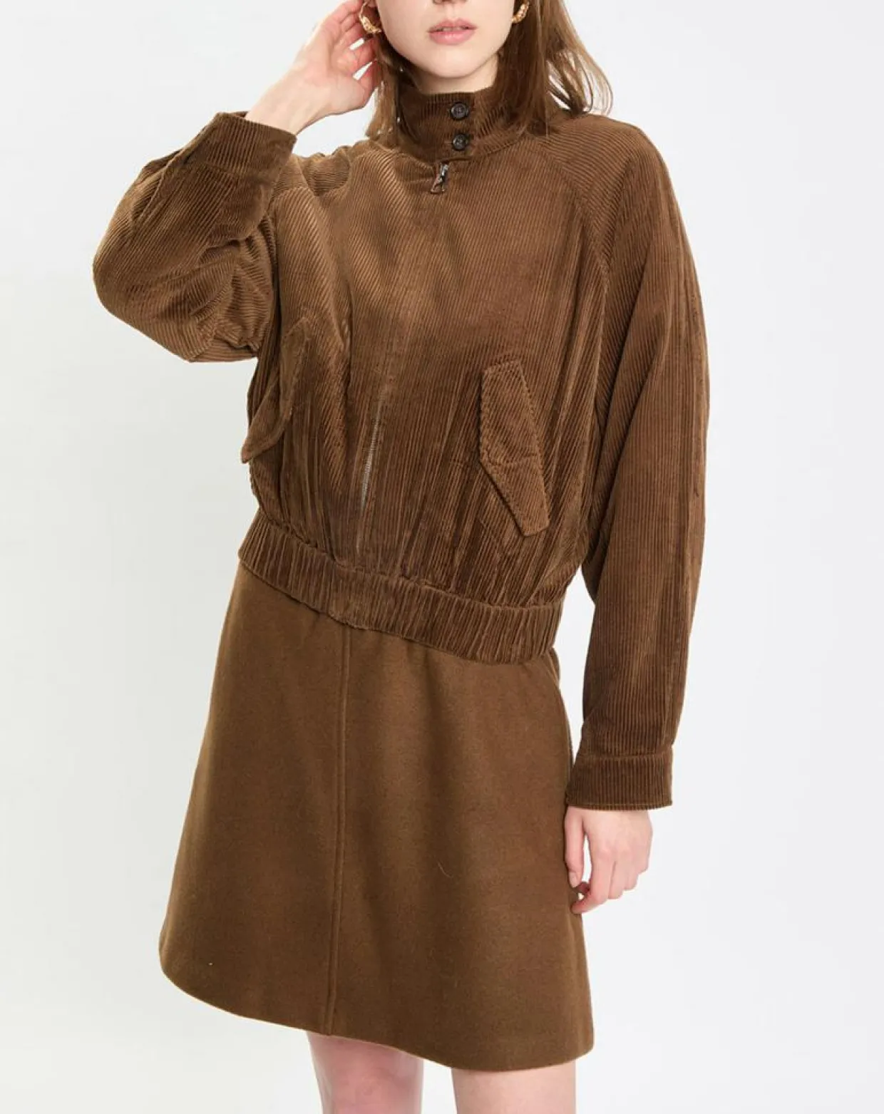Blouson en Velours côtelé marron-Marc O'Polo Online