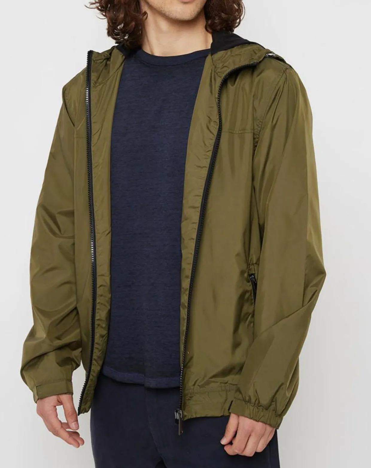 Blouson Ganylon kaki-Galeries Lafayette New