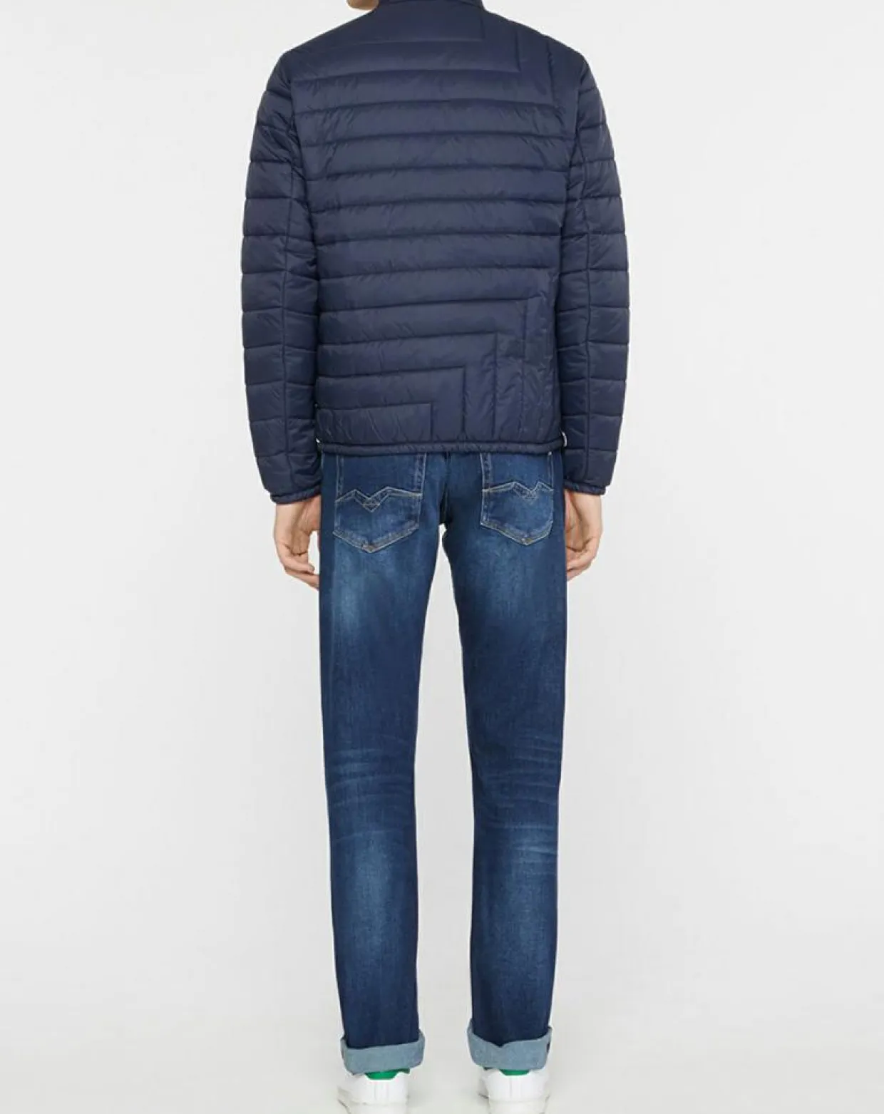 Homme Replay Vestes, Blousons^Blouson matelassé bleu marine